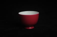 紫砂壶图片：精致胭脂红主人杯 茶人醉爱 适合女士 - 全手工紫砂壶网