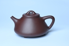 紫砂壶图片:美壶特惠 特好老紫泥子冶石瓢 - 全手工紫砂壶网