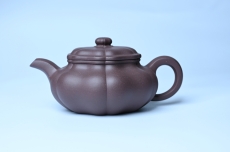 紫砂壶图片:美壶特惠 紫砂壶手工手制优质紫泥葵仿古壶 茶人醉爱 - 全手工紫砂壶网