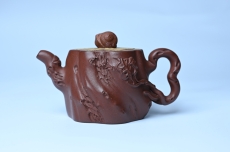 紫砂壶图片:美壶特惠 精品底槽青全手工留痕壶 细节生动 - 全手工紫砂壶网