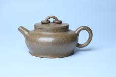 紫砂壶图片：美壶特惠 优质柴烧双圈壶 茶人醉爱 - 全手工紫砂壶网
