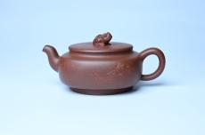 紫砂壶图片:美壶特惠 精致优质紫泥祥瑞壶 难度大 茶人醉爱 - 全手工紫砂壶网
