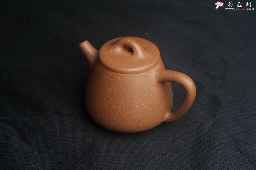 紫砂壶图片：美壶特惠 油润老段泥精致高石瓢紫砂茶壶 茶人醉爱 - 全手工紫砂壶网