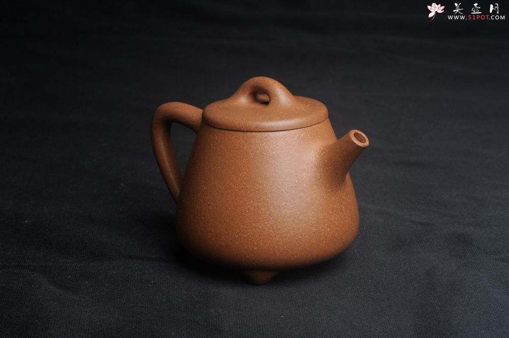 紫砂壶图片：美壶特惠 油润老段泥精致高石瓢紫砂茶壶 茶人醉爱 - 全手工紫砂壶网