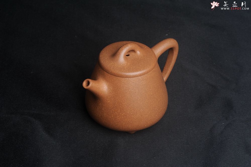 紫砂壶图片：美壶特惠 油润老段泥精致高石瓢紫砂茶壶 茶人醉爱 - 全手工紫砂壶网