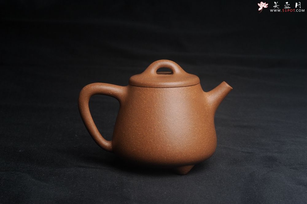 紫砂壶图片：美壶特惠 油润老段泥精致高石瓢紫砂茶壶 茶人醉爱 - 全手工紫砂壶网