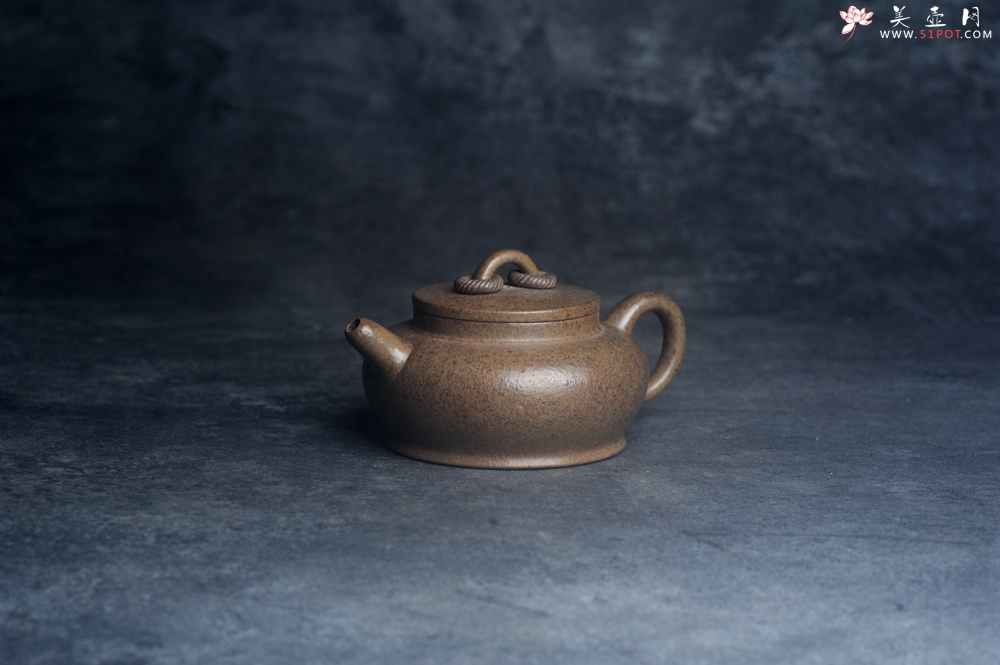 紫砂壶图片：美壶特惠 优质柴烧双圈壶 茶人醉爱 - 全手工紫砂壶网