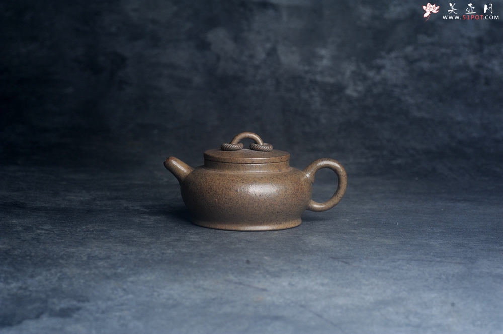 紫砂壶图片：美壶特惠 优质柴烧双圈壶 茶人醉爱 - 全手工紫砂壶网