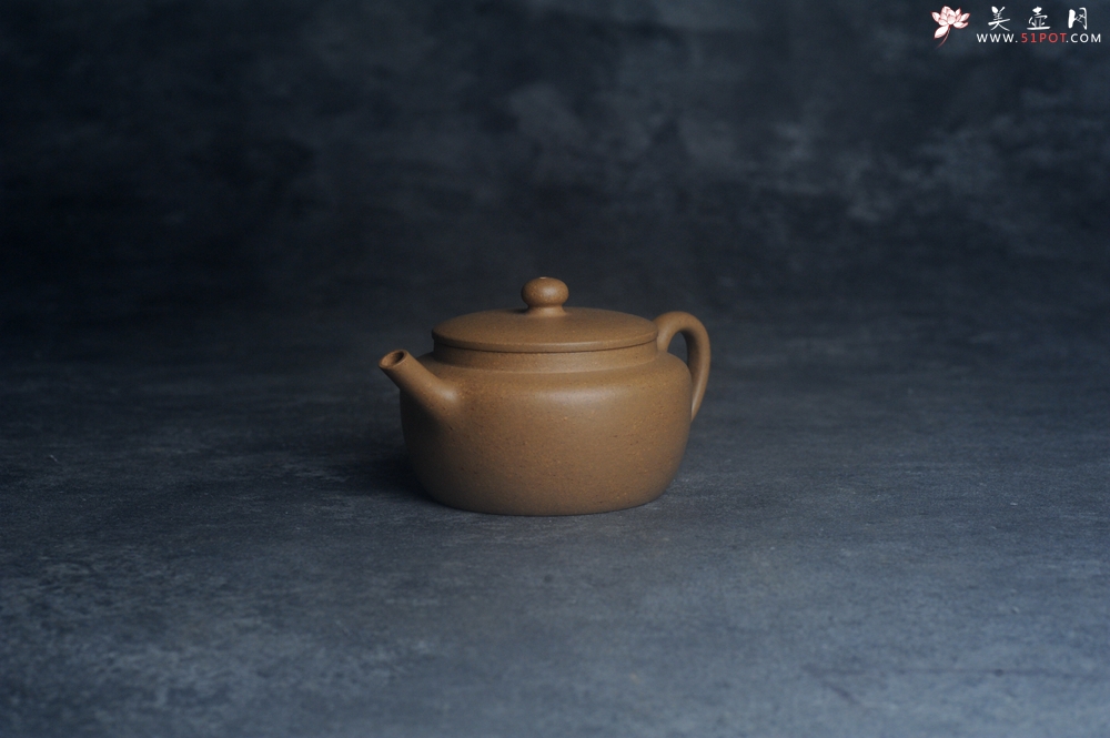 紫砂壶图片：美壶特惠全手工紫砂壶特好段泥桑扁壶 茶壶 茶具 单壶 - 全手工紫砂壶网
