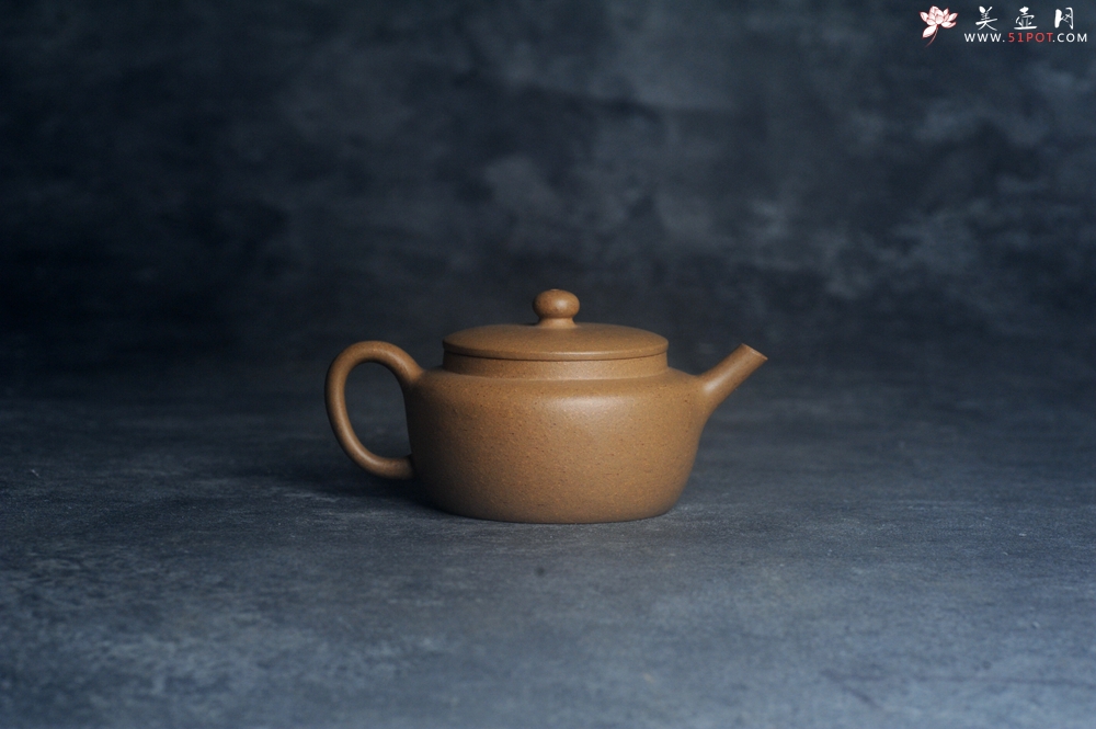 紫砂壶图片：美壶特惠全手工紫砂壶特好段泥桑扁壶 茶壶 茶具 单壶 - 全手工紫砂壶网