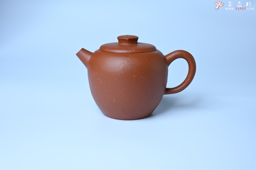 紫砂壶图片：美壶特惠 精品粗砂红泥巨轮壶 茶人醉爱 - 全手工紫砂壶网