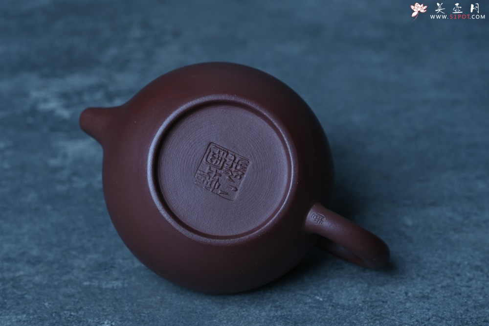 紫砂壶图片：特好老紫泥全手工寿桃壶 茶人醉爱 - 全手工紫砂壶网
