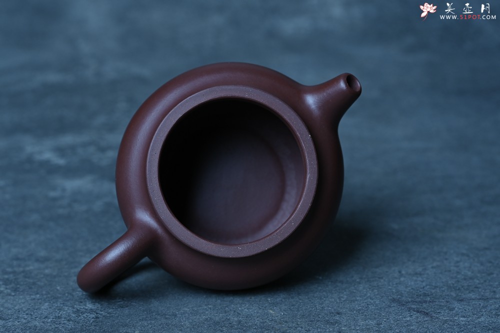 紫砂壶图片：特好老紫泥全手工寿桃壶 茶人醉爱 - 全手工紫砂壶网