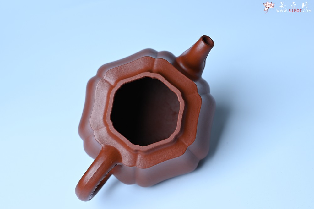 紫砂壶图片：美壶特惠 老朱泥高菱壶 茶人醉爱 - 全手工紫砂壶网