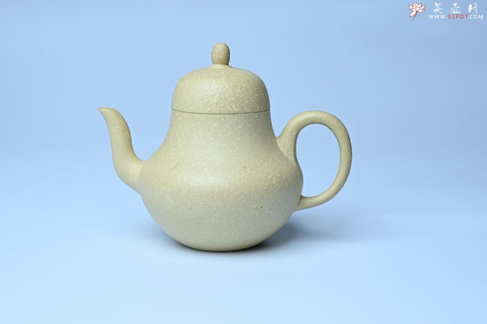 紫砂壶图片：美壶特惠 纯净本绿梨形壶 茶人醉爱 - 全手工紫砂壶网