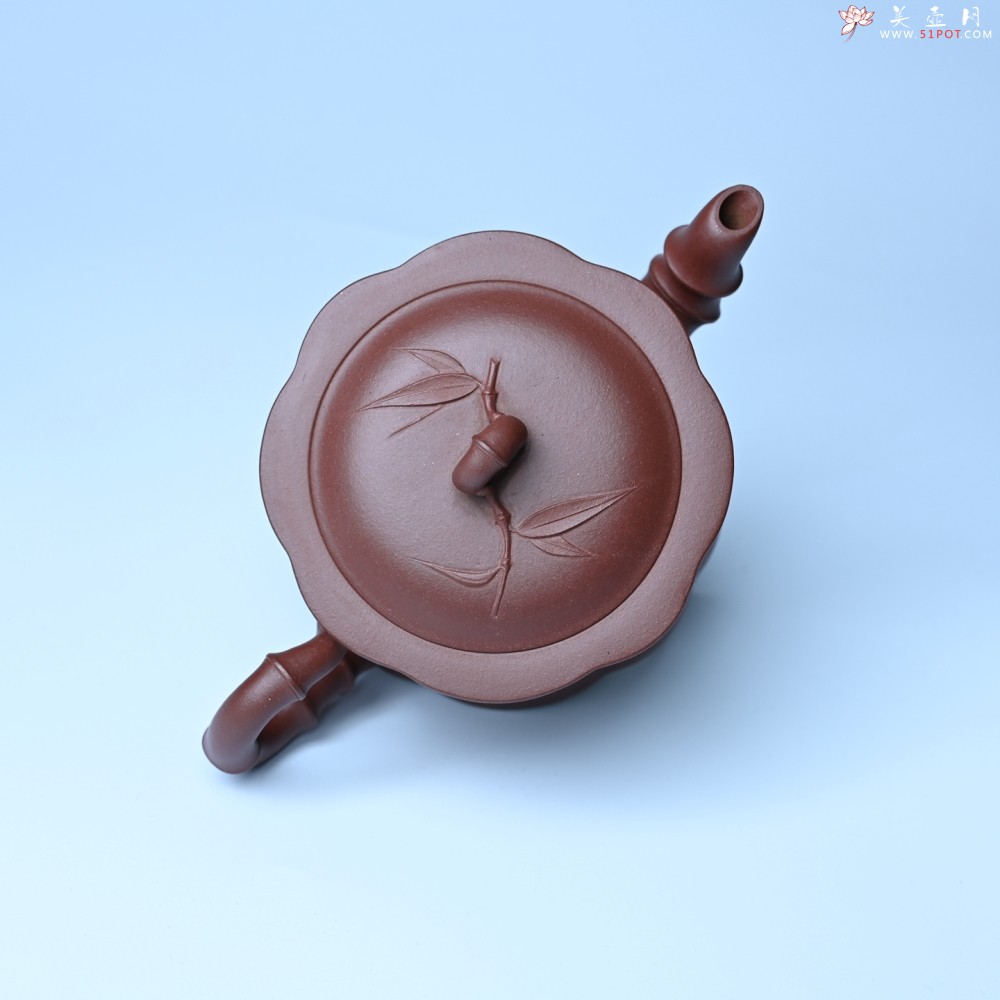 紫砂壶图片：美壶特惠 紫砂壶手工手制优质紫泥八段竹壶 茶人醉爱 - 全手工紫砂壶网