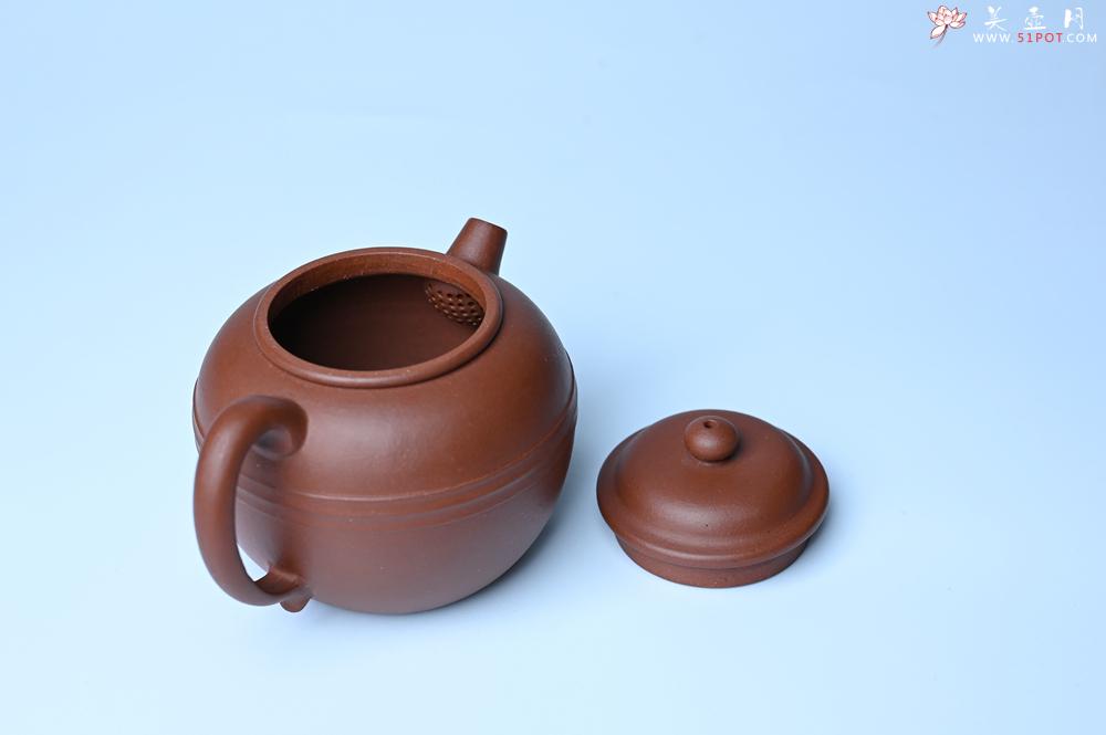 紫砂壶图片：美壶特惠 精致老清水泥腰线巨轮壶 茶人醉爱 - 全手工紫砂壶网