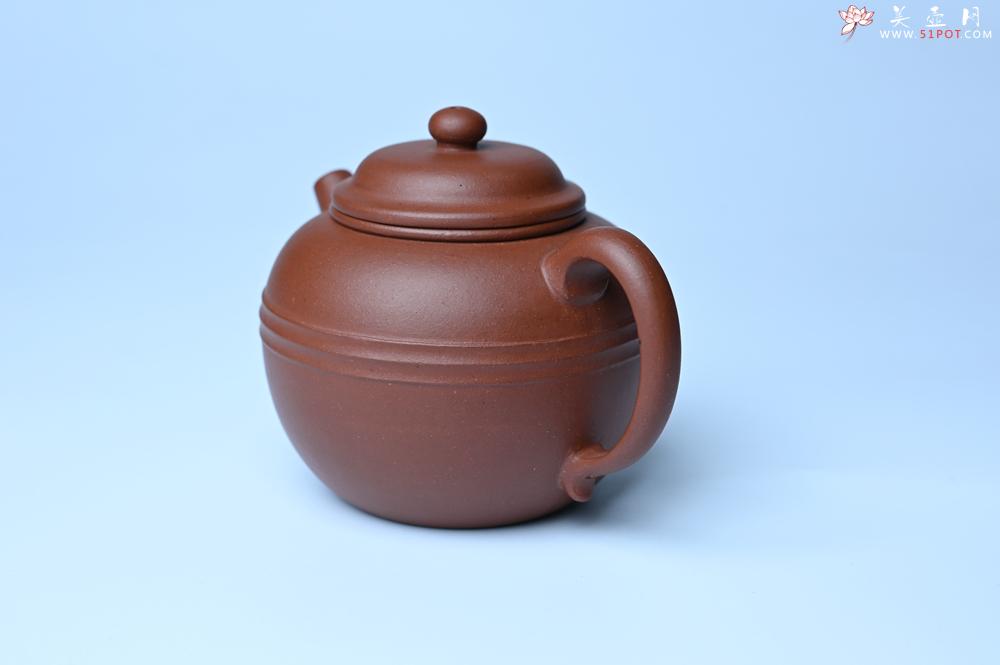 紫砂壶图片：美壶特惠 精致老清水泥腰线巨轮壶 茶人醉爱 - 全手工紫砂壶网