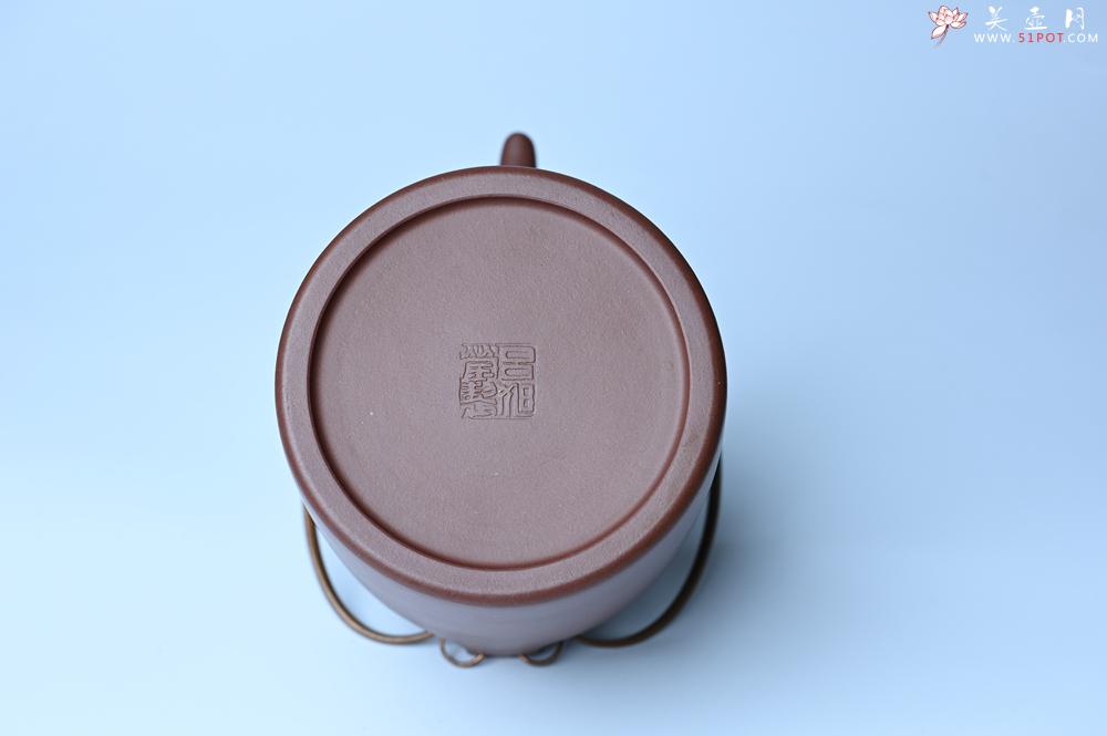 紫砂壶图片：实力派工艺师吕旭莹全手工演绎洋桶壶 大品难度大 资深壶友看过来 - 全手工紫砂壶网