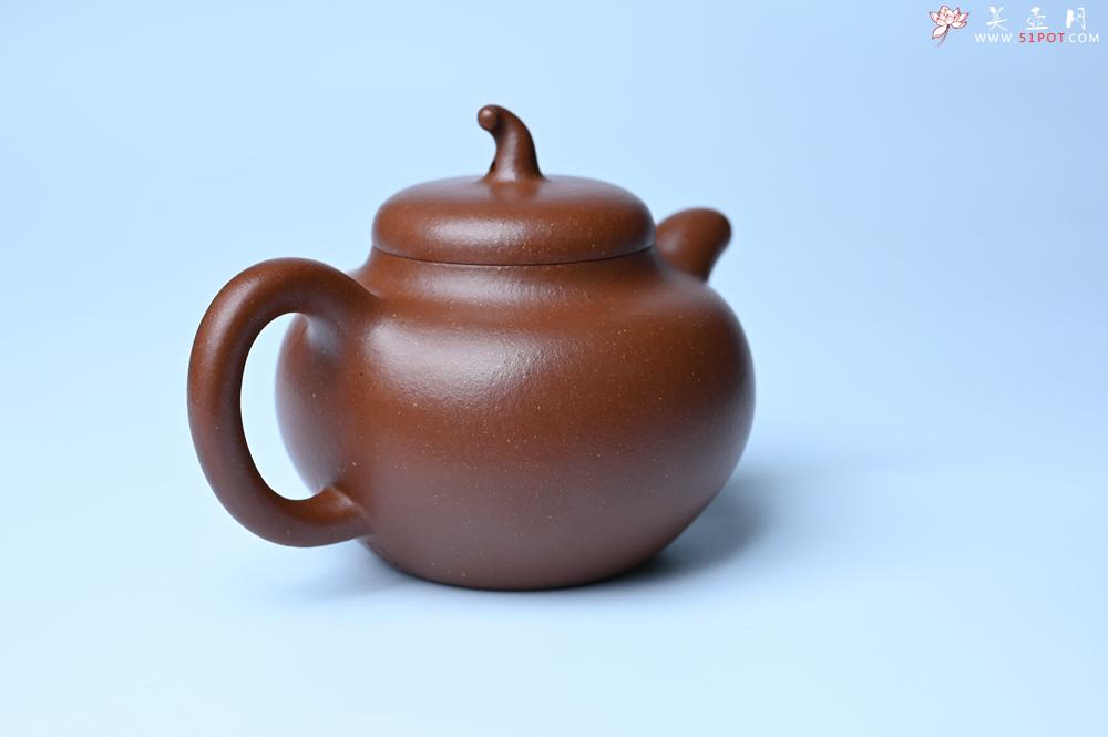 紫砂壶图片：潜力股周小培老师 油润降坡泥全手工茄瓜壶 - 全手工紫砂壶网