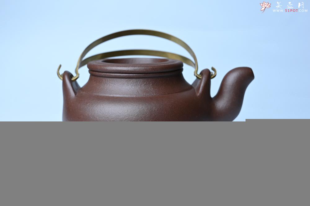 紫砂壶图片：美壶特惠 手工手制精致老紫泥提梁壶 茶人醉爱 - 全手工紫砂壶网