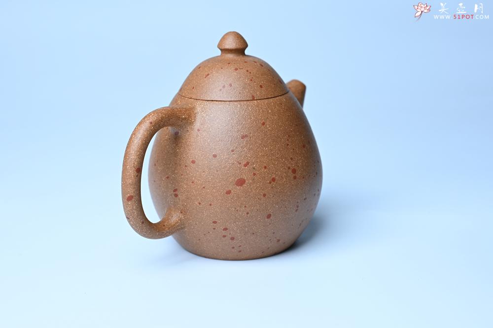 紫砂壶图片：美壶特惠 特好桃花段泥龙蛋紫砂壶 茶人醉爱 - 全手工紫砂壶网