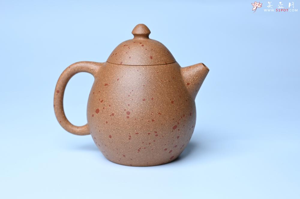 紫砂壶图片：美壶特惠 特好桃花段泥龙蛋紫砂壶 茶人醉爱 - 全手工紫砂壶网
