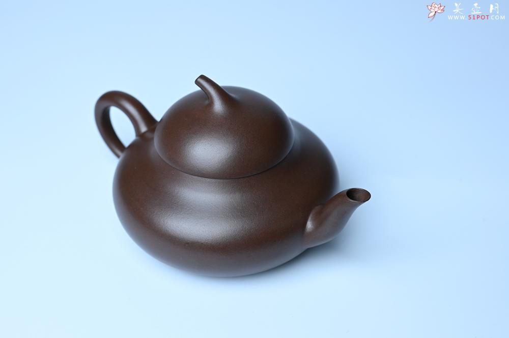 紫砂壶图片：美壶特惠 特好老紫泥茄段梨形壶 茶人醉爱 - 全手工紫砂壶网