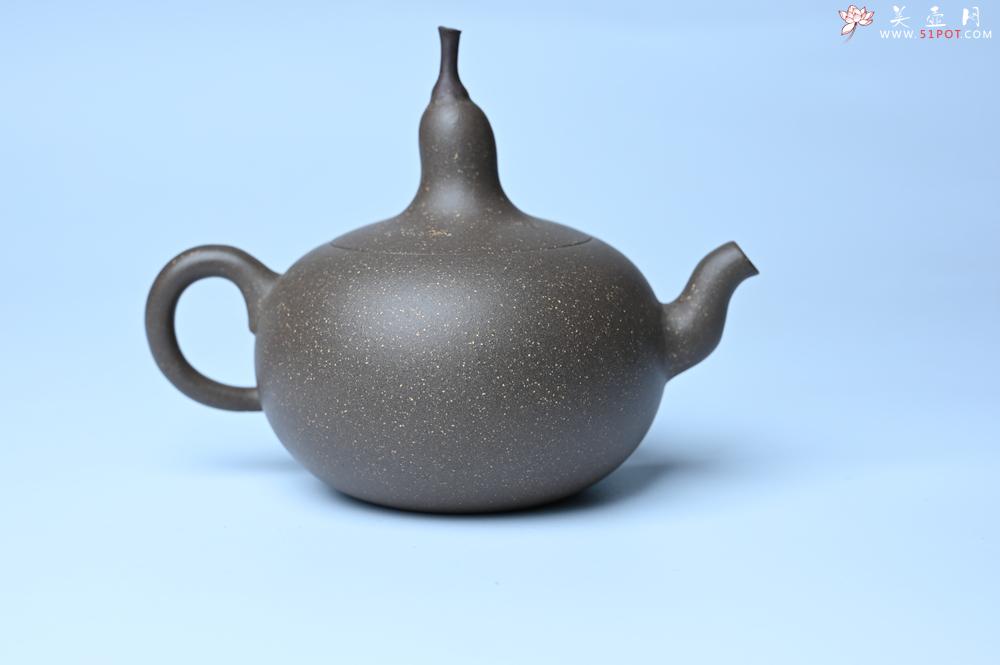 紫砂壶图片：美壶特惠 精致青段大肚茄子壶 茶人醉爱 - 全手工紫砂壶网