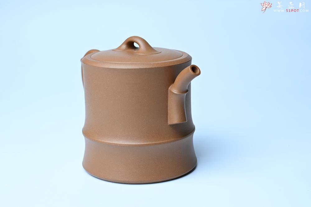 紫砂壶图片：美壶特惠 精工黄金段泥竹段 挺拔秀雅 茶人醉爱 - 全手工紫砂壶网