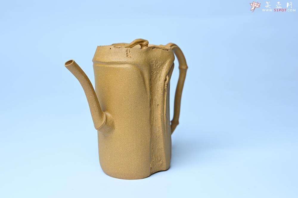 紫砂壶图片：美壶特惠 黄金段泥全手工君竹壶 茶人醉爱 - 全手工紫砂壶网