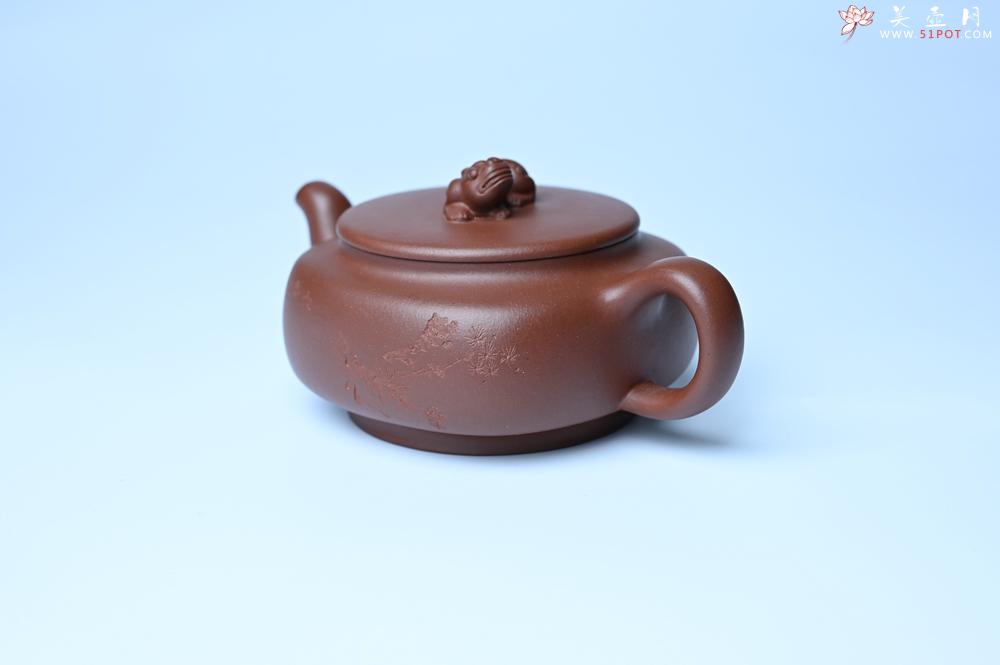 紫砂壶图片：美壶特惠 精致优质紫泥祥瑞壶 难度大 茶人醉爱 - 全手工紫砂壶网