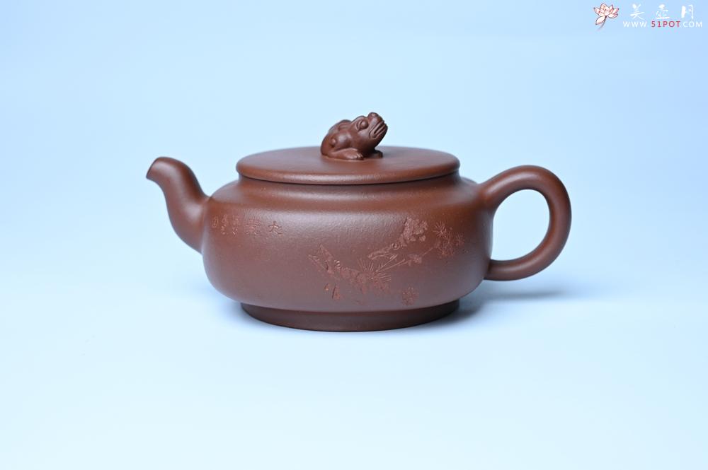 紫砂壶图片：美壶特惠 精致优质紫泥祥瑞壶 难度大 茶人醉爱 - 全手工紫砂壶网