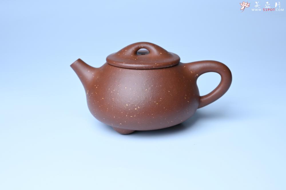 紫砂壶图片：美壶特惠 精致特好紫玉金砂满瓢景舟石瓢壶 做工和泥料不输千元作品 - 全手工紫砂壶网